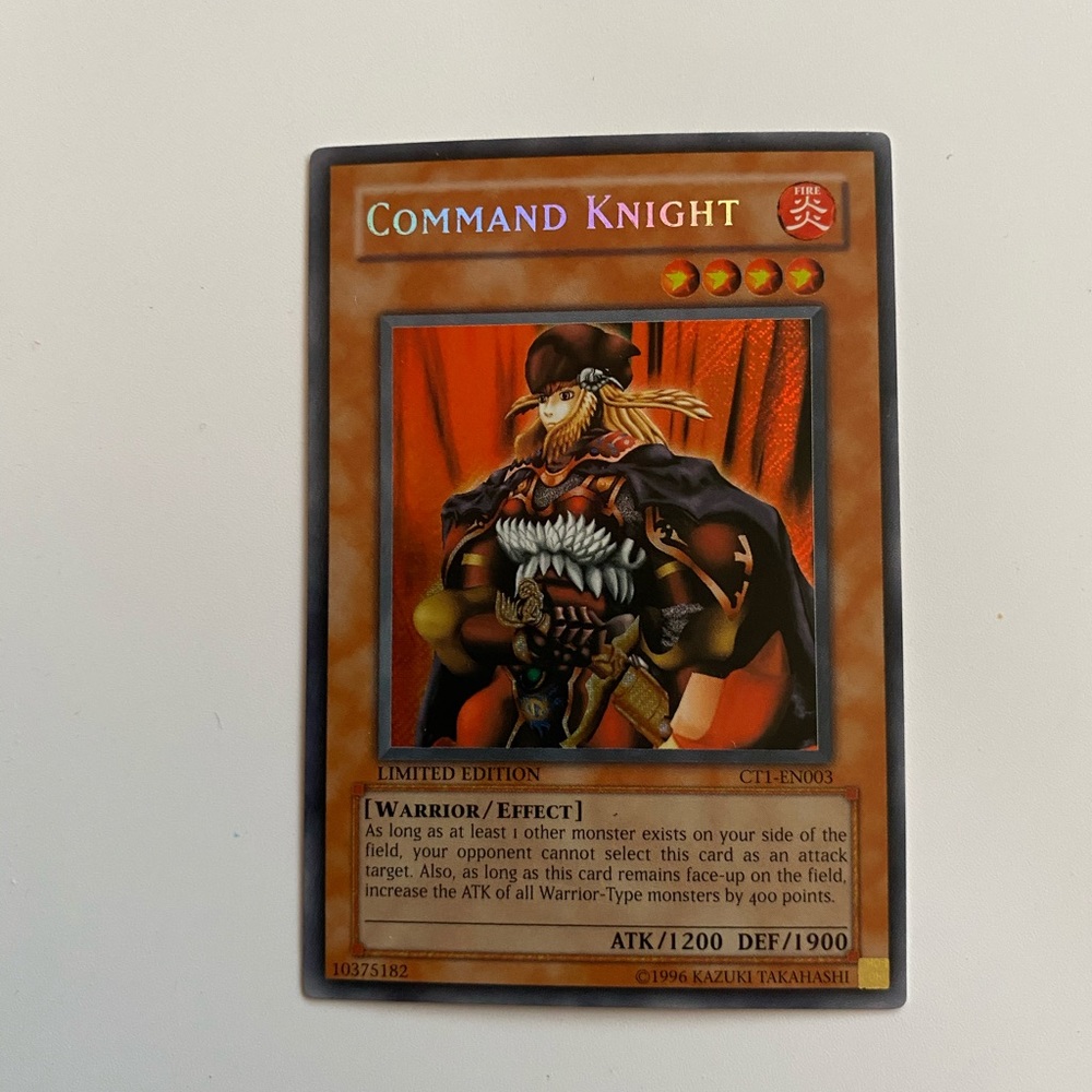 YuGiOh Command Knight Limited Edition